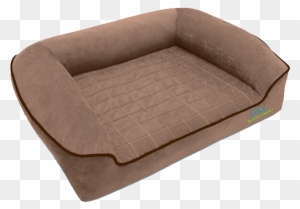 small dog in dog bed clipart