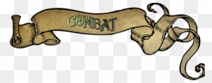 Combat Role-play - Scroll Banner Clip Art