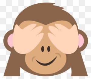 Smiling Face With Heart Shaped Eyes See No Evil Monkey - Three Wise Monkeys