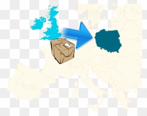 Z Polski Do Uk - Map Europe Vector Free