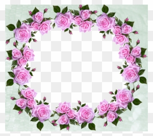 Frame, Border, Roses, Pattern, Decorative - Rose Border Design Png Flower