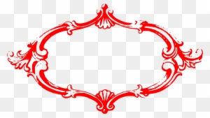 Fancy Red Background With Elegant Curving Border Layer,fancy - Fancy Border Frame Clipart