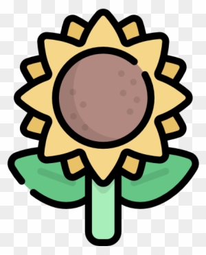Sunflower Free Icon - Sunflower Line Art