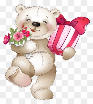 Birthday Holiday Animation Greeting Card - Teddy Bear Birthday Png