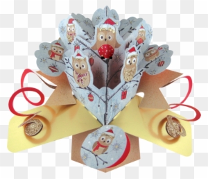 Christmas Pop Up Card With Festive Owls