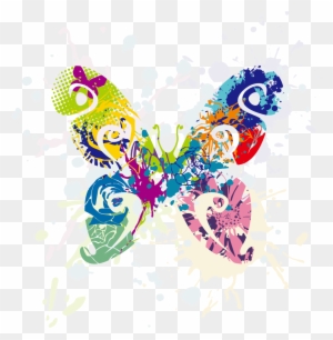 Butterfly Abstract Clip Art - Butterfly Cover Photos Facebook