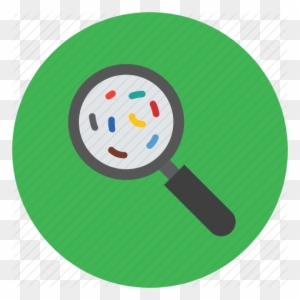 Search Icon Virus - Magnifying Glass Bacteria Icon