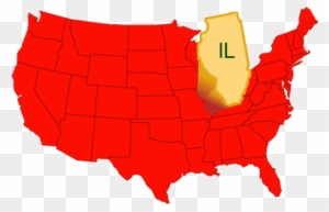 Usa Outline Map Color