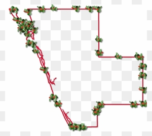A Map Of Sarasota With A Red Outline, Inner Drop Shadow, - Christmas