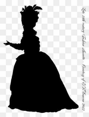 1779 French Fashion Plate Silhouette - 18th Century Sillouettes