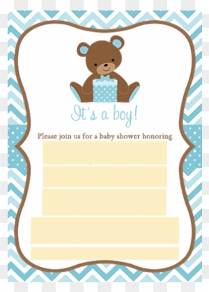 Error Message - Teddy Bear Baby Shower Invitations
