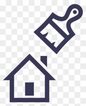 Icon Of A Roller And A Paint Brush To Represent Painting - Windows 10 ...