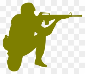 Soldier Clip Art At Clker - Army Soldier Silhouette