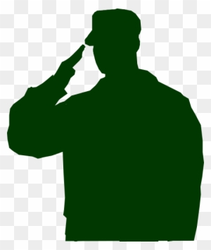 Soldier Saluting Silhouette