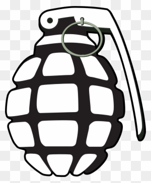 Military Clipart Grenade - Love My Soldier Decal