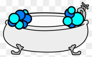 Bath Tub With Bubbles Clipart