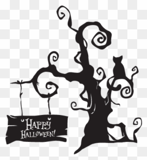 See It With Your Wall Color - Spooky Halloween Tree