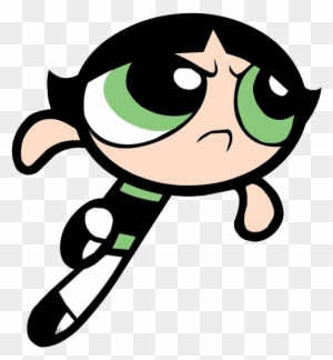 Images Were Colored And Clipped By Cartoon Clipart - Powerpuff Girls Buttercup Flying