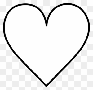Black And White Heart Clipart - Heart Black And White Outline