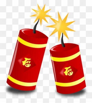 Fireworks, Crackers, New Year, Celebration, Chinese - Chinese New Year Clip Art