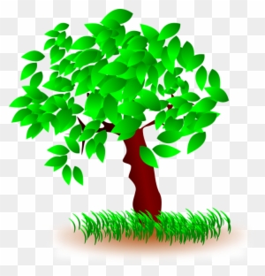 Tree Clipart Grass - Grass And Tree Clipart