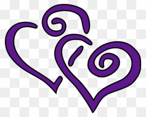 Purple - Wedding - Heart - Clip - Art - Clip Art Purple Hearts