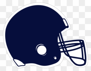 Navy Clipart Megaphone - Navy Blue Football Helmet