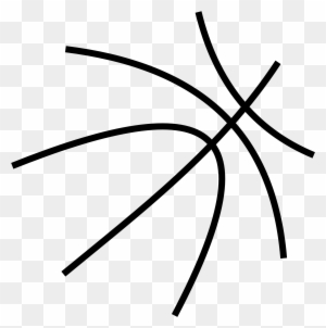 Basketball Lines Clipart - Basketball Lines On Ball