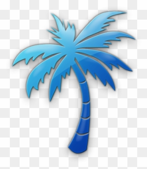 Palm Tree Legacy Icon Tags Icons Etc - Blue Palm Tree Logo