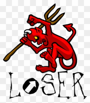Satan Will Lose Clip Art - Devil Is A Loser