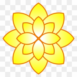 Simple Yellow Flower Clip Art At Clker - Only Good Bug Is The Dead Bug