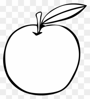 Apple Black And White Apple Fruit Free Clipart Names - Photography
