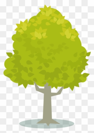 Tree With Green Leaves Clipart - Arvore Amarela Desenho Vetor