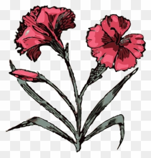 Similar Clip Art - Carnation Tattoo Designs