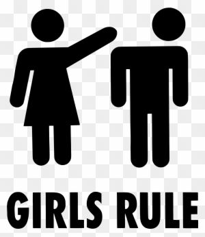 Free Vector Girls Rule Sign Clip Art - Girls Better Than Boys