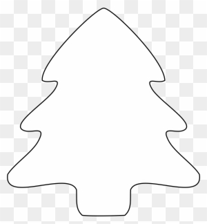 9 Black And White Christmas Tree Icon Christmas - White Christmas Tree Shape