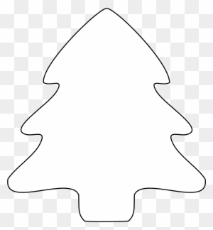 9 Black And White Christmas Tree Icon Christmas - White Christmas Tree Shape