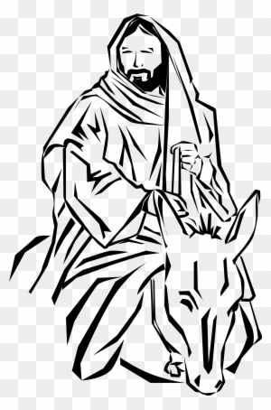 Gospel Of Matthew - Palm Sunday Jesus Clip Art