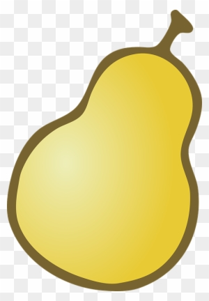 Fruit, Outline, Cartoon, Free, Pear, Fruits - Pear Clipart Free