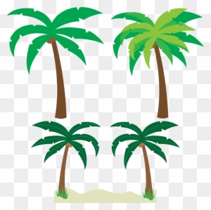 Palm Trees - Tropical Palm Trees Cartoon