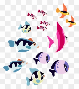 School Fish Cliparts - School Of Fish Png