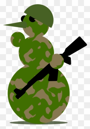 Snowman Militarist By Rones - Military Snowman