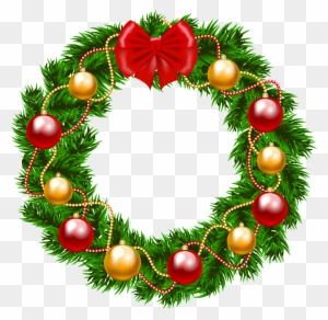 Christmas Clip Art Wreath Clipart - Christmas Wreath Png Clipart