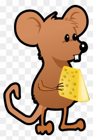 Mice Clipart Cartoon - Cartoon Mouse And Cheese