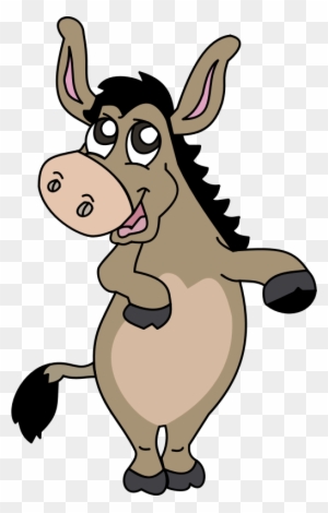 Free Cartoon Donkey Clip Art - Cartoon Donkey Standing Up