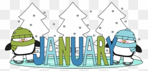 January Birthday Clipart - Month Of January Clipart