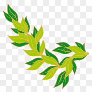 Stem Clipart Leaf - Green Leaves Border Clip Art