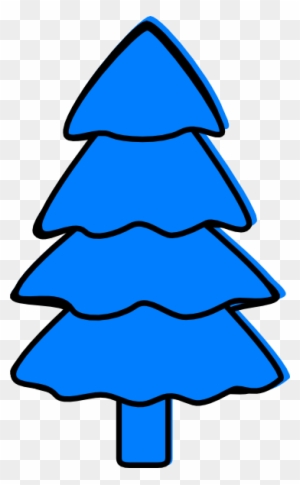 Blue Pine Tree Clipart
