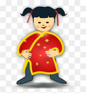 Icon, Boy, Girl, Kids, Chinese, China, Children - Chinese Girl Clipart