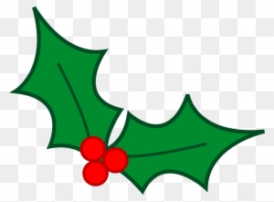 Christmas Clip Art - Christmas Holly To Draw